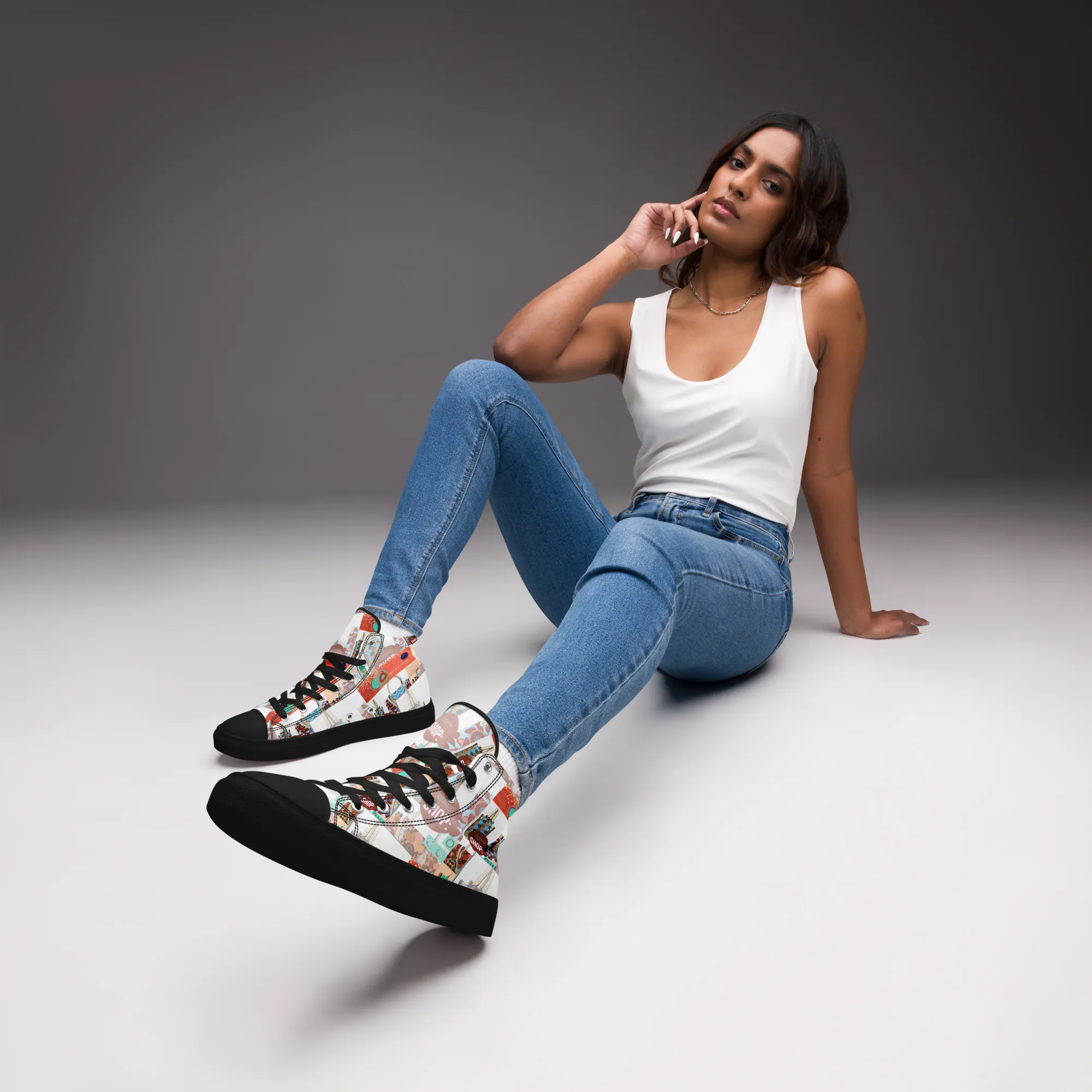 OD SIG news Women’s high top canvas shoes OP4