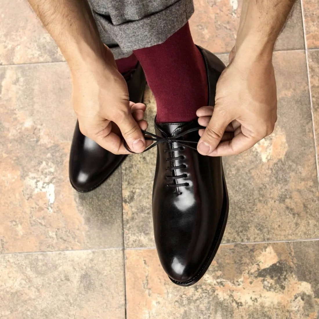One Cut en cuir noir