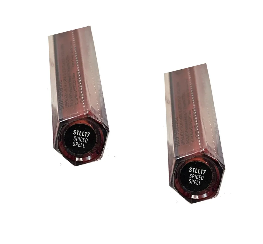 Pack of 2 NYX Slip Tease Full Color Lip Lacquer, Spiced Spell STLL17
