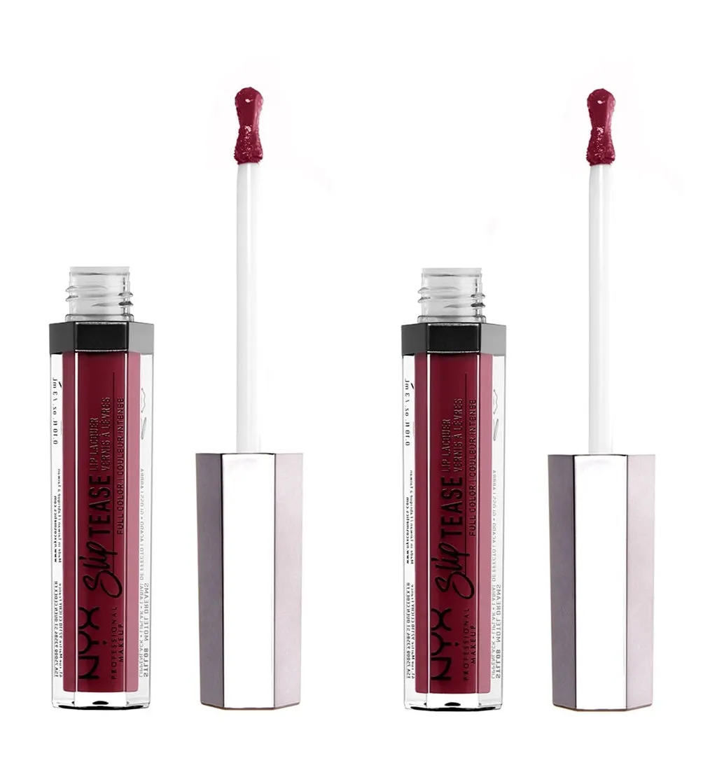 Pack of 2 NYX Slip Tease Full Color Lip Lacquer, Spiced Spell STLL17