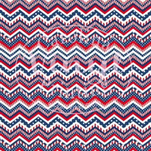 Patriotic Chevron Printed Vinyl