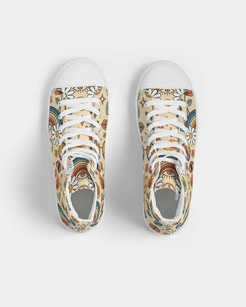 Peace And Love Women's High Top Shoes