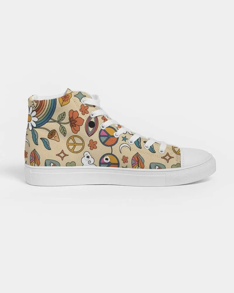 Peace And Love Women's High Top Shoes