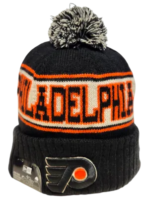 Philadelphia Flyers Retro Knit Fleece Lined Pom Toque