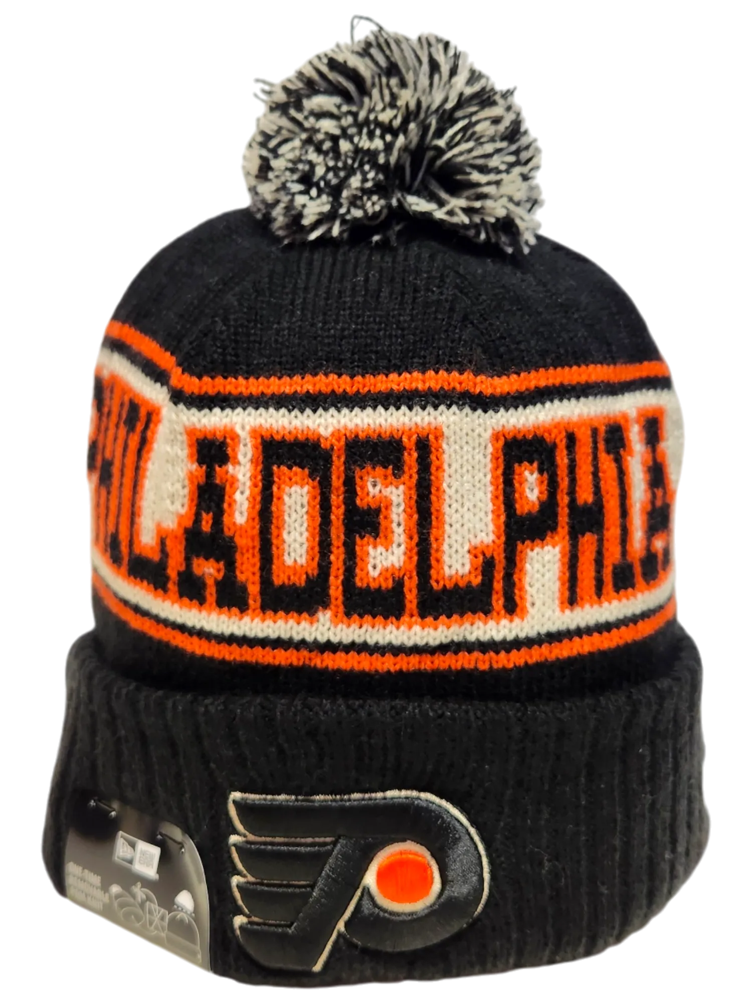 Philadelphia Flyers Retro Knit Fleece Lined Pom Toque