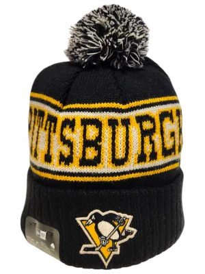 Pittsburgh Penguins Retro Knit Fleece Lined Pom Toque