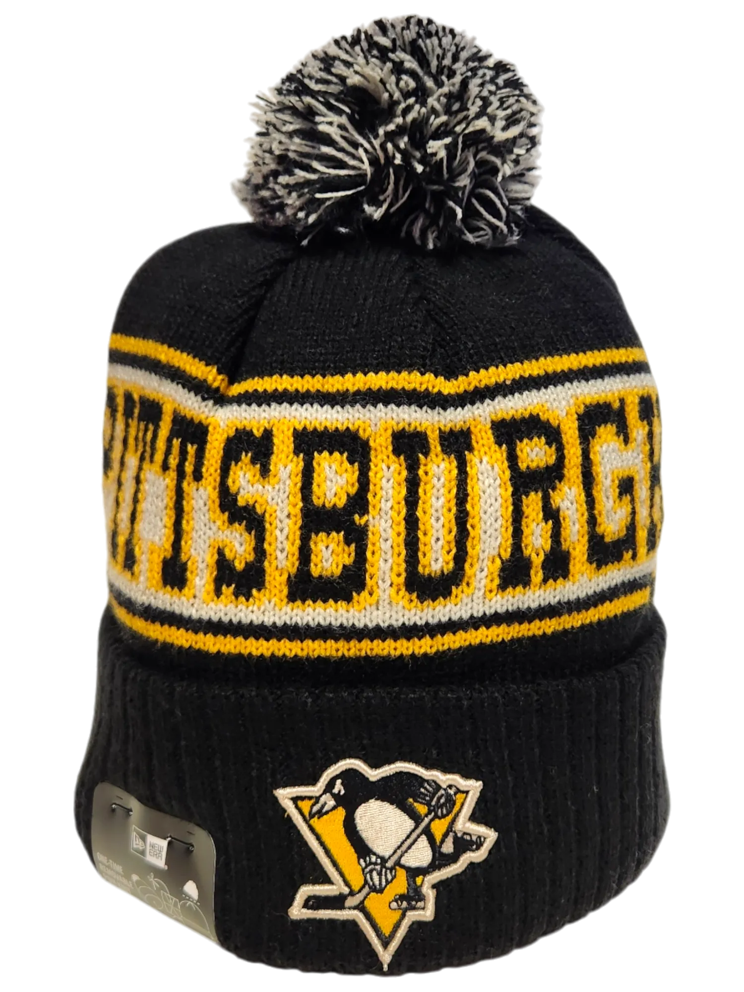 Pittsburgh Penguins Retro Knit Fleece Lined Pom Toque