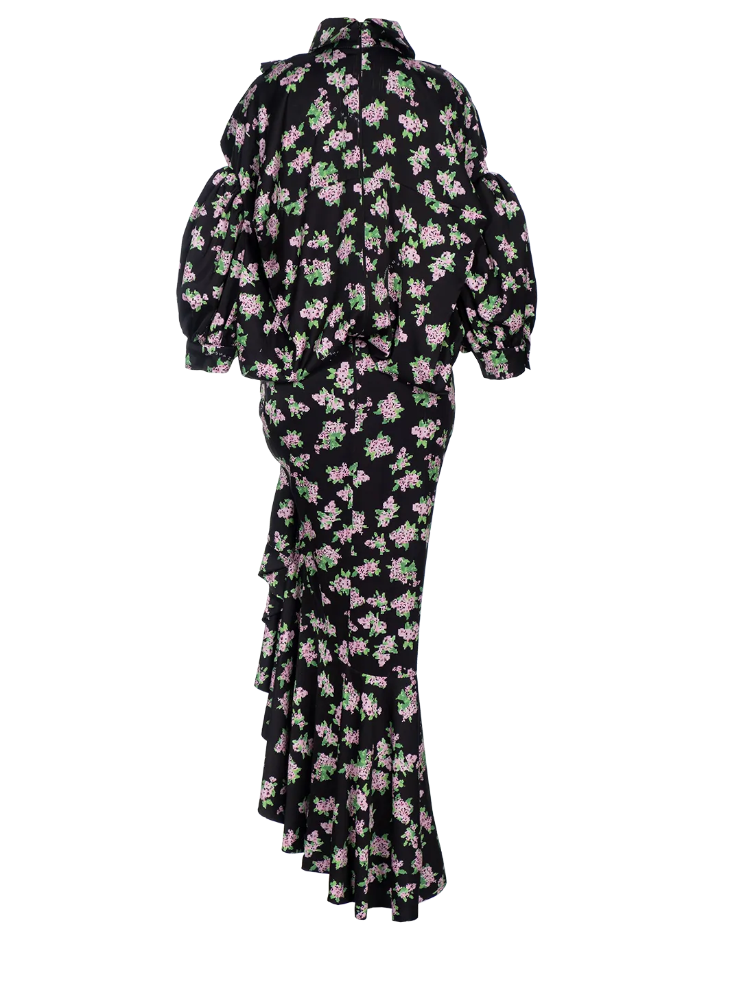 Pixel Flowers-print Box Dress