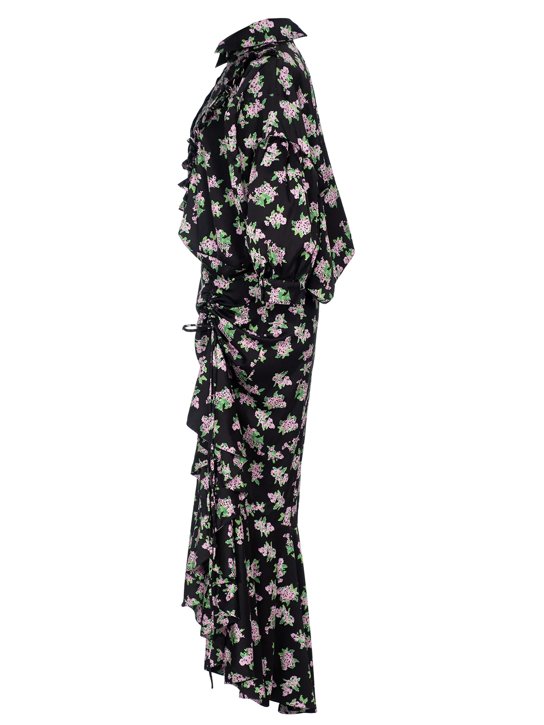 Pixel Flowers-print Box Dress