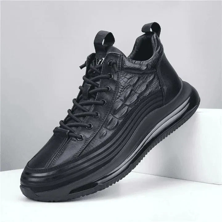 Platform Crocodile Comfort Sneakers