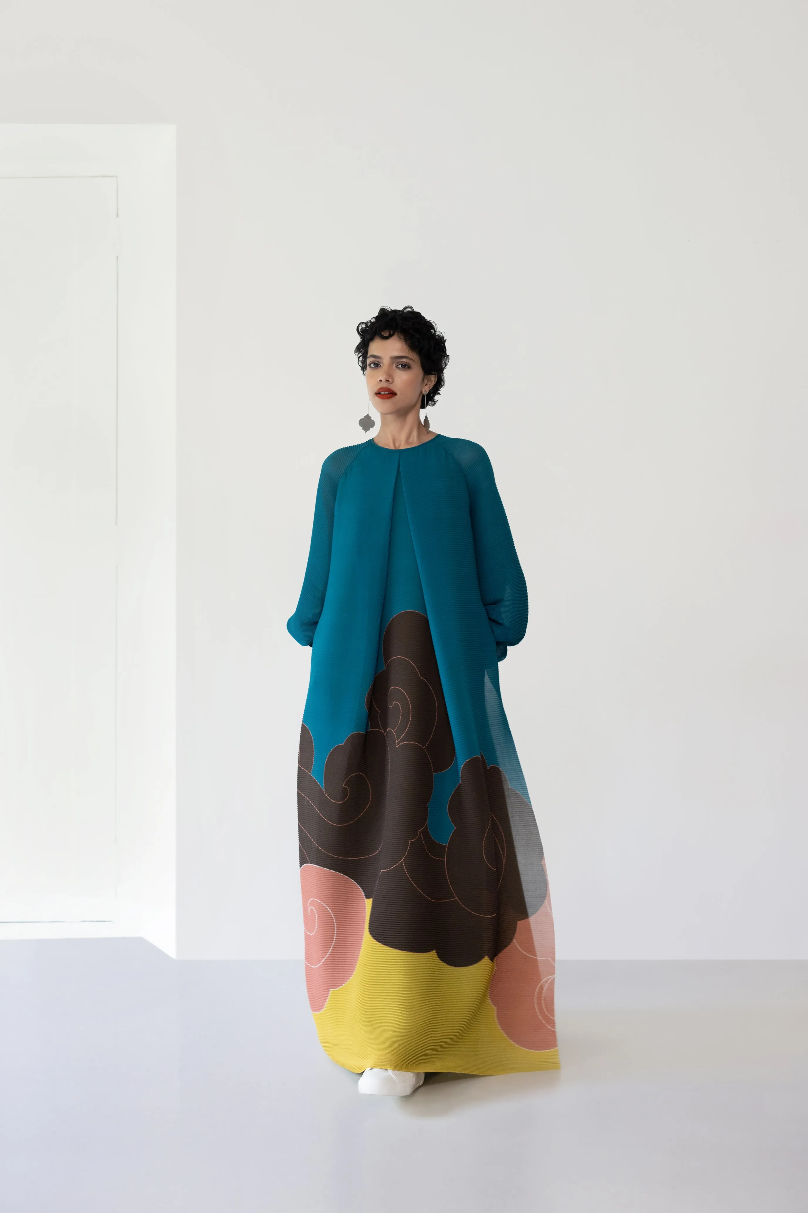 Pleated Maxi