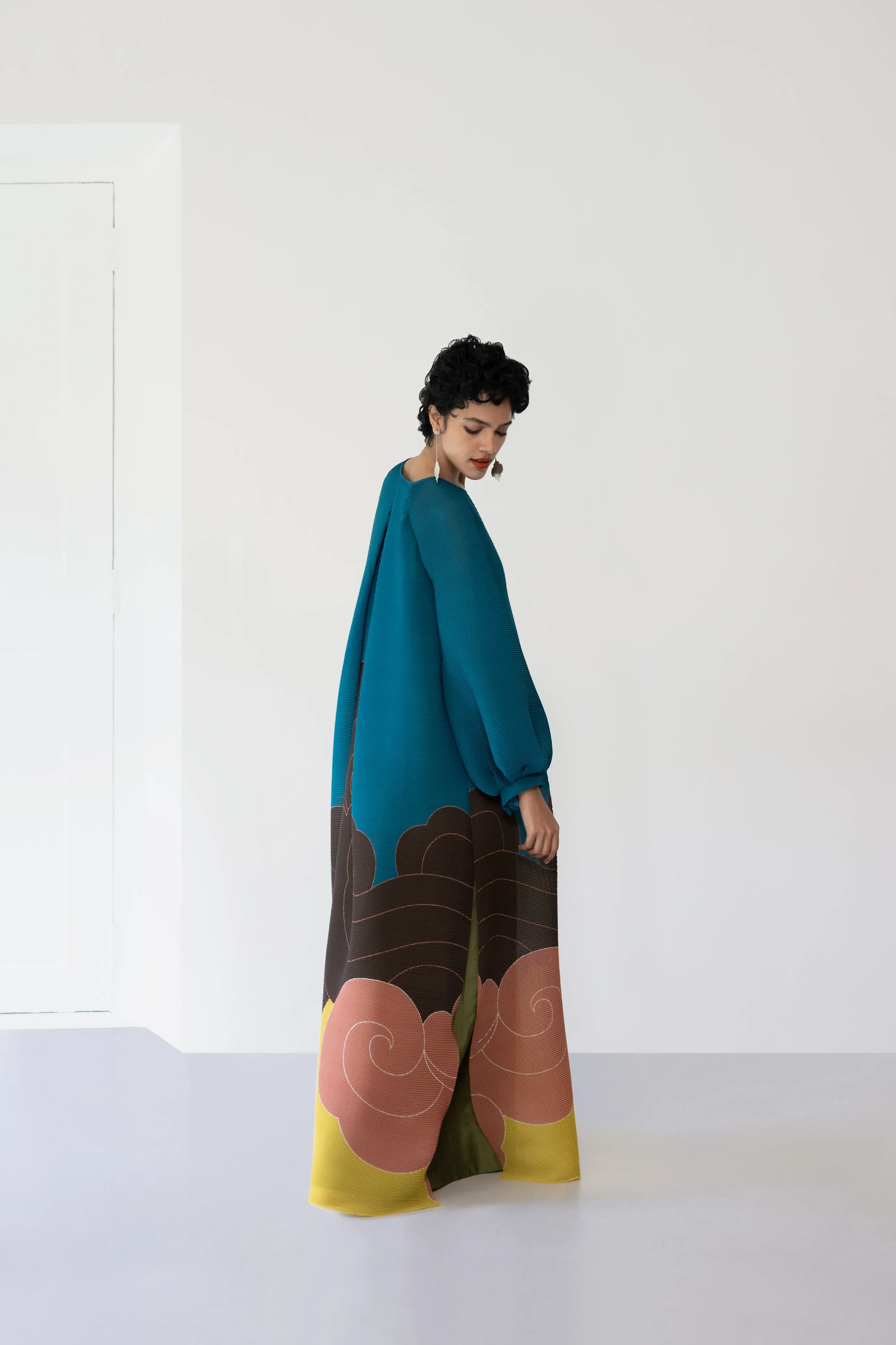 Pleated Maxi