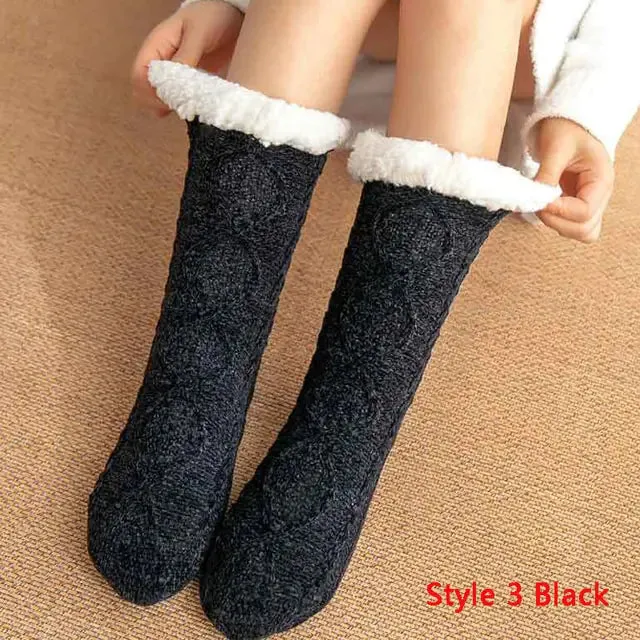 Plush Fleece Lined Winter Socks