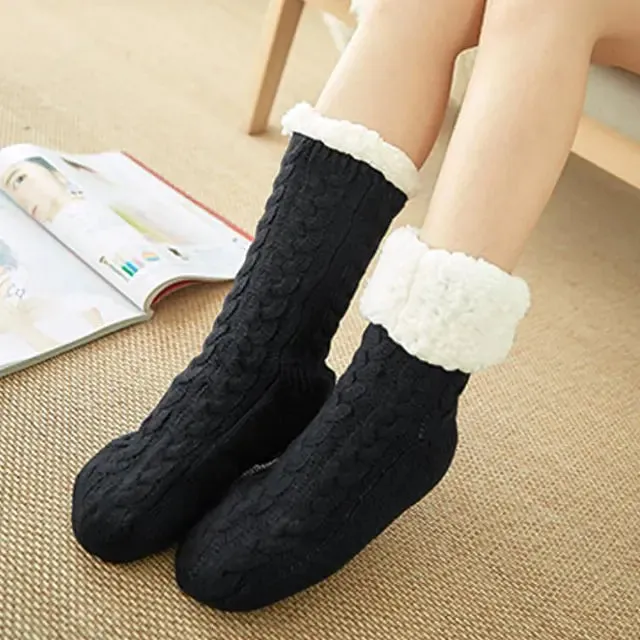 Plush Fleece Lined Winter Socks