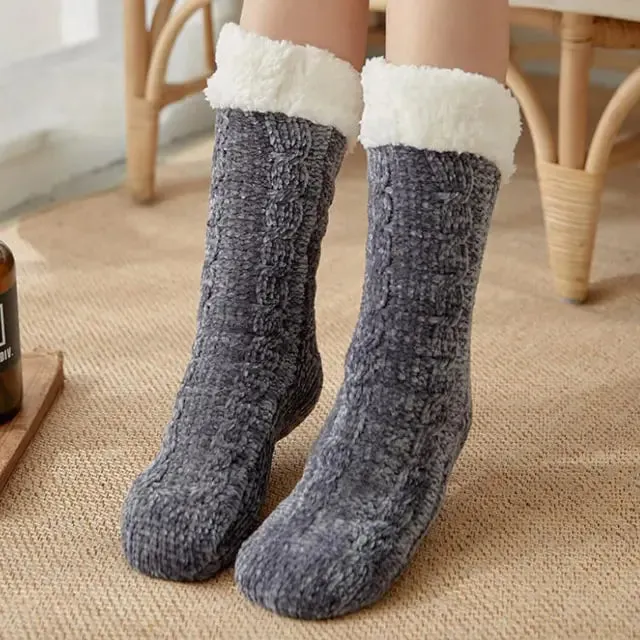 Plush Fleece Lined Winter Socks