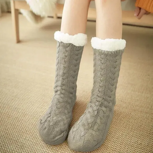 Plush Fleece Lined Winter Socks