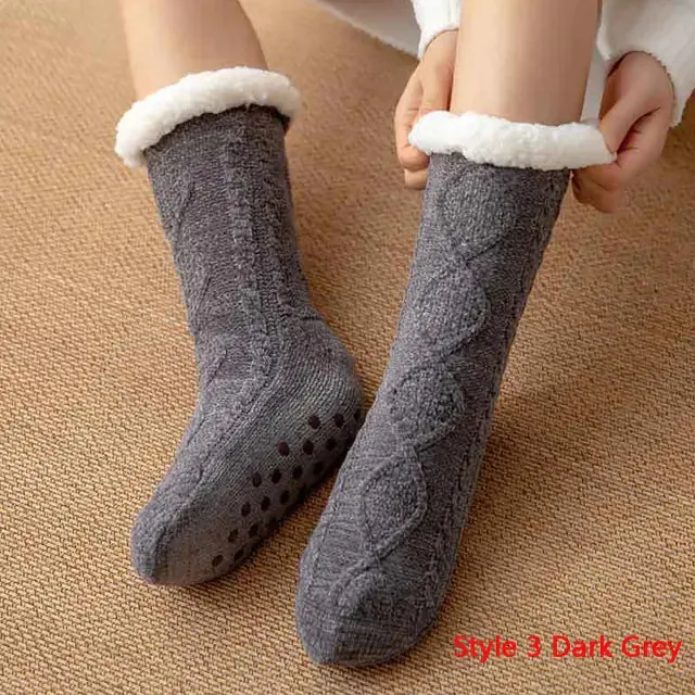 Plush Fleece Lined Winter Socks