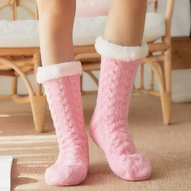 Plush Fleece Lined Winter Socks