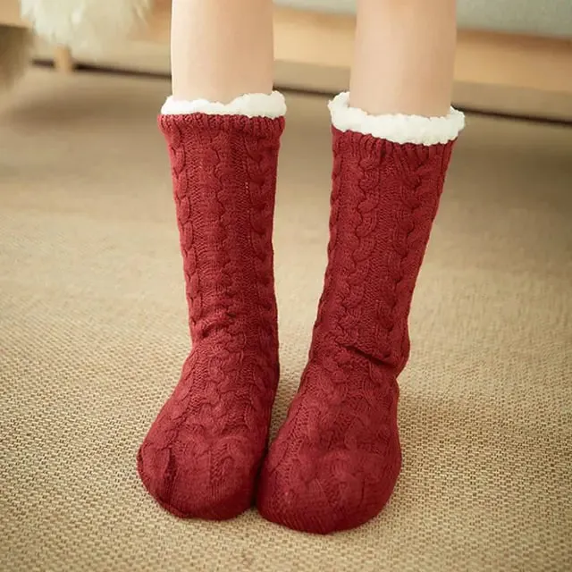 Plush Fleece Lined Winter Socks