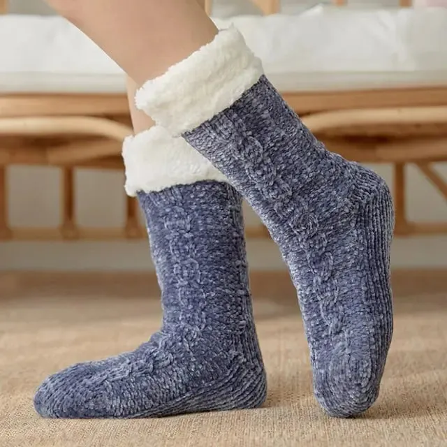 Plush Fleece Lined Winter Socks