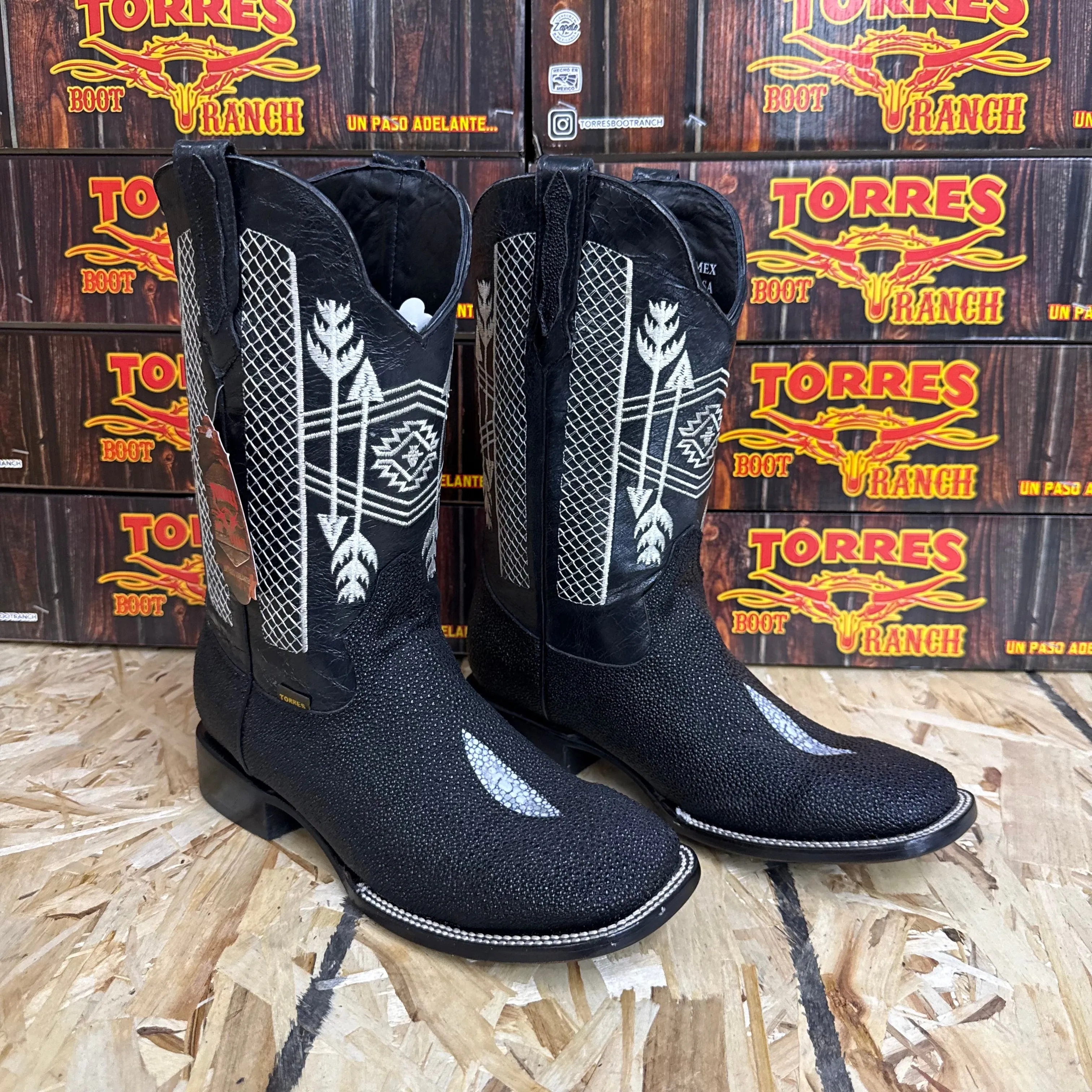 Print Black Stingray Boot