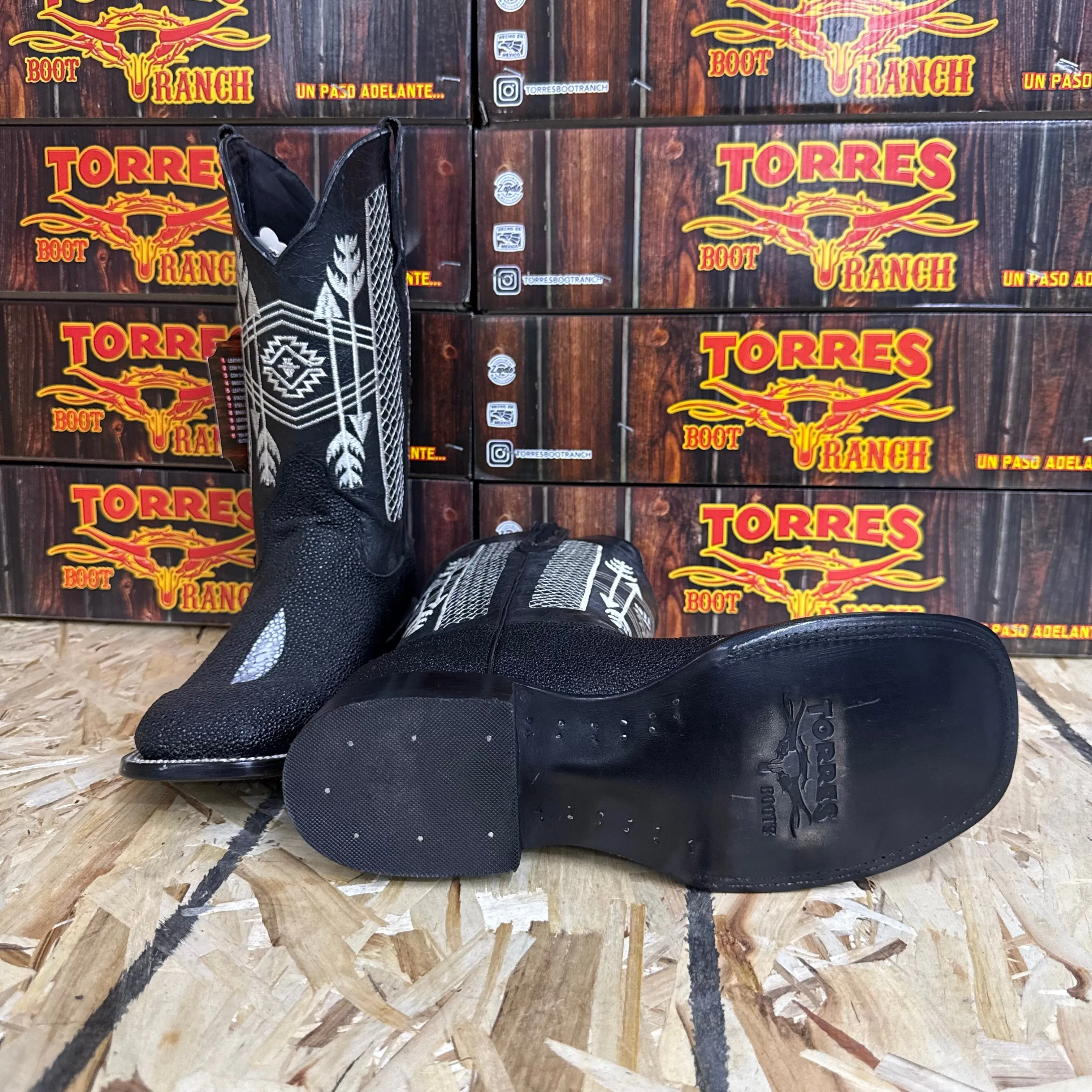 Print Black Stingray Boot