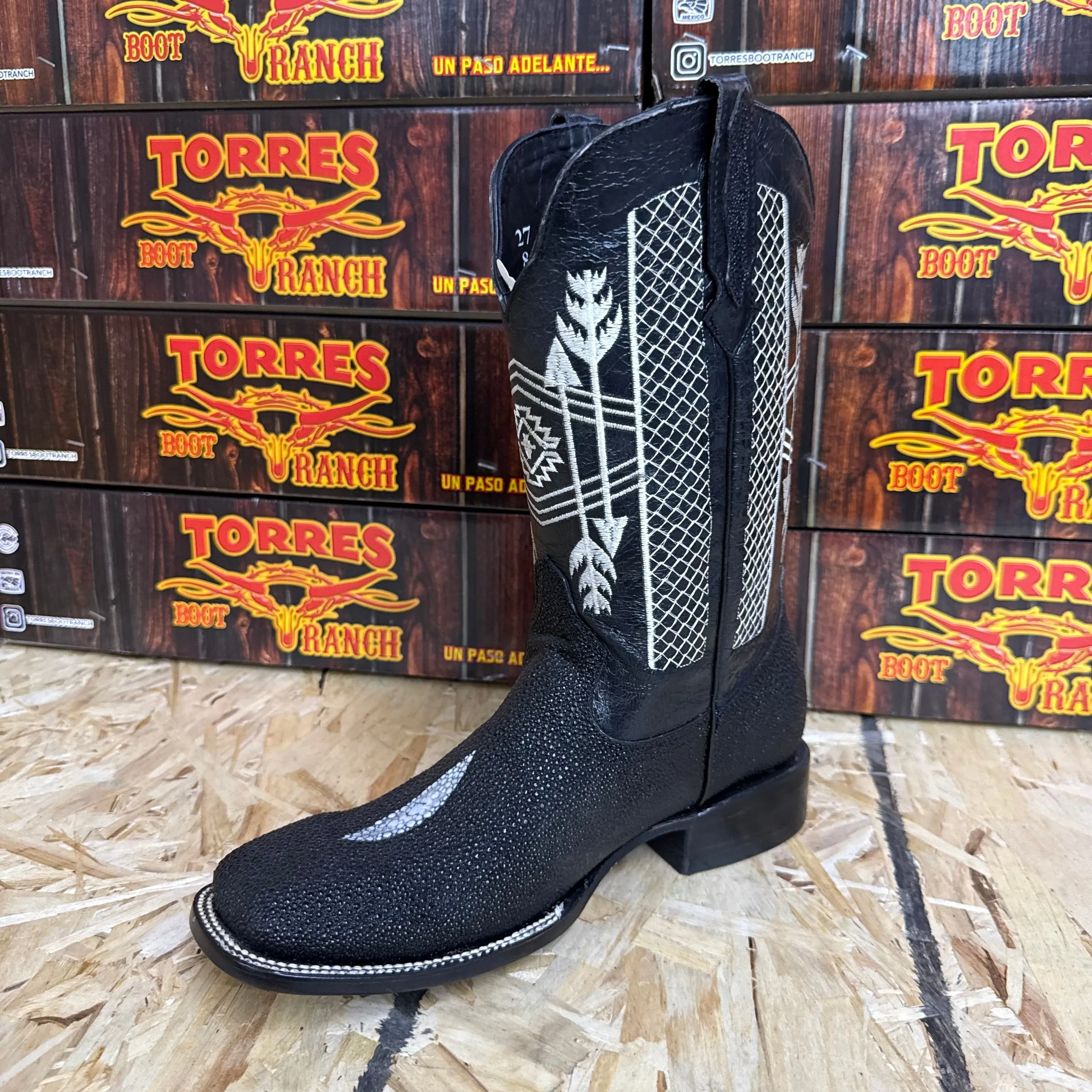 Print Black Stingray Boot