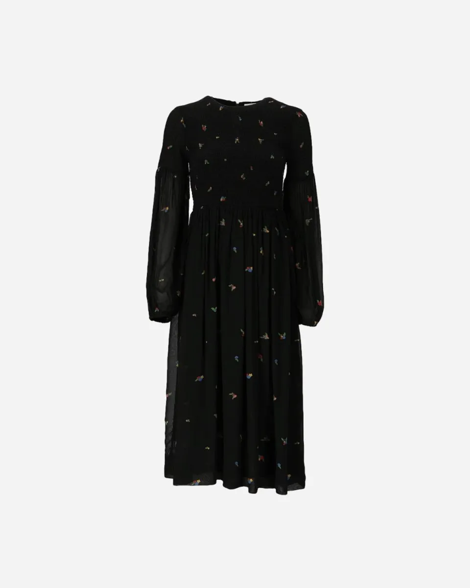 Printed Georgette - Black