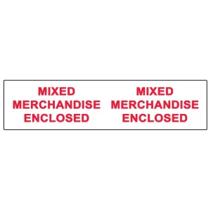 Printed Tape - Mixed Merchandise - 48mm x 66m - 48 Rolls / Case