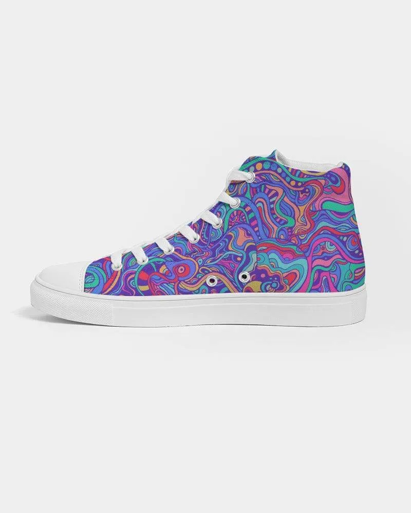 Psychedelic Aurora Women's High Top Shoes