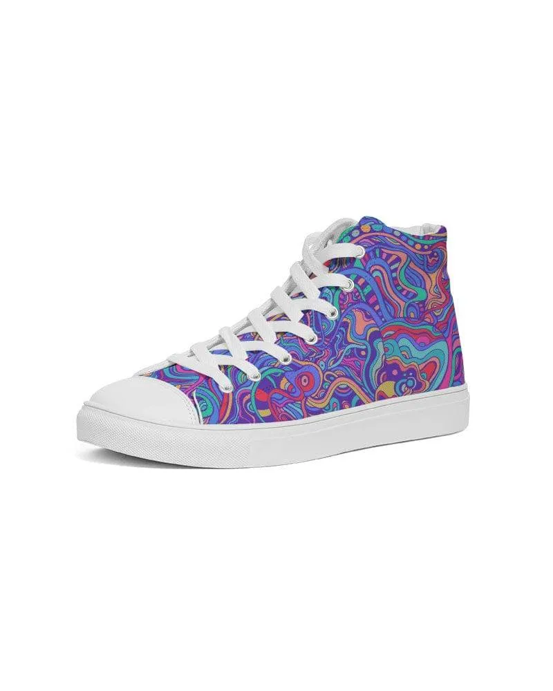 Psychedelic Aurora Women's High Top Shoes