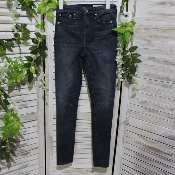 Rag&amp;Bones Nina High Waist Ankle Skinny Jeans (720)