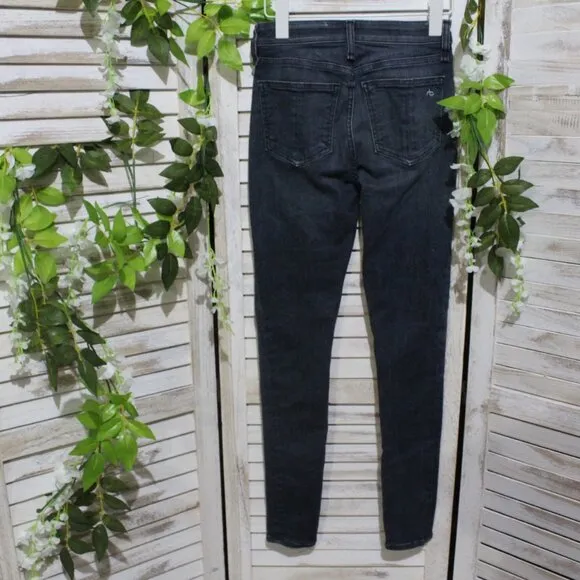 Rag&amp;Bones Nina High Waist Ankle Skinny Jeans (720)