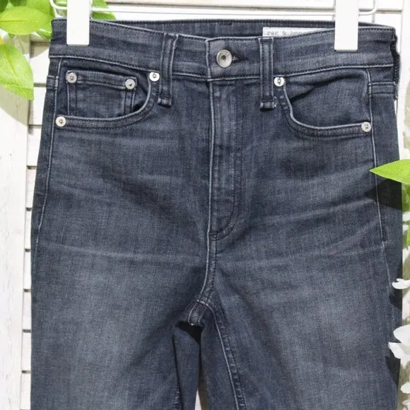 Rag&amp;Bones Nina High Waist Ankle Skinny Jeans (720)