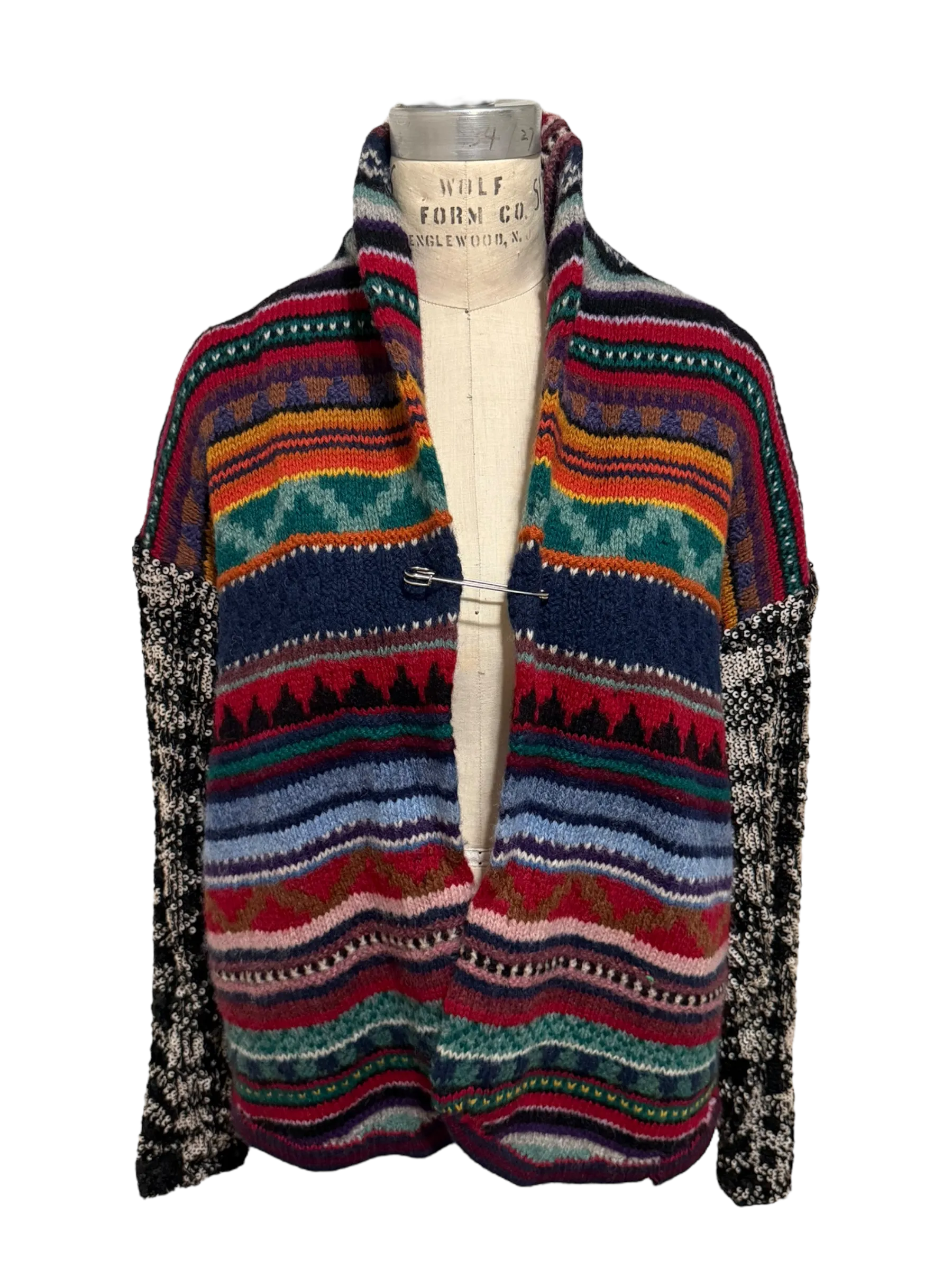 Rainbow Knit Cardigan