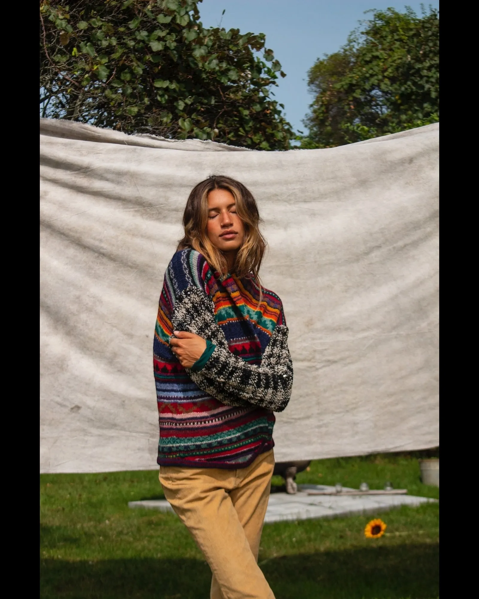 Rainbow Knit Cardigan