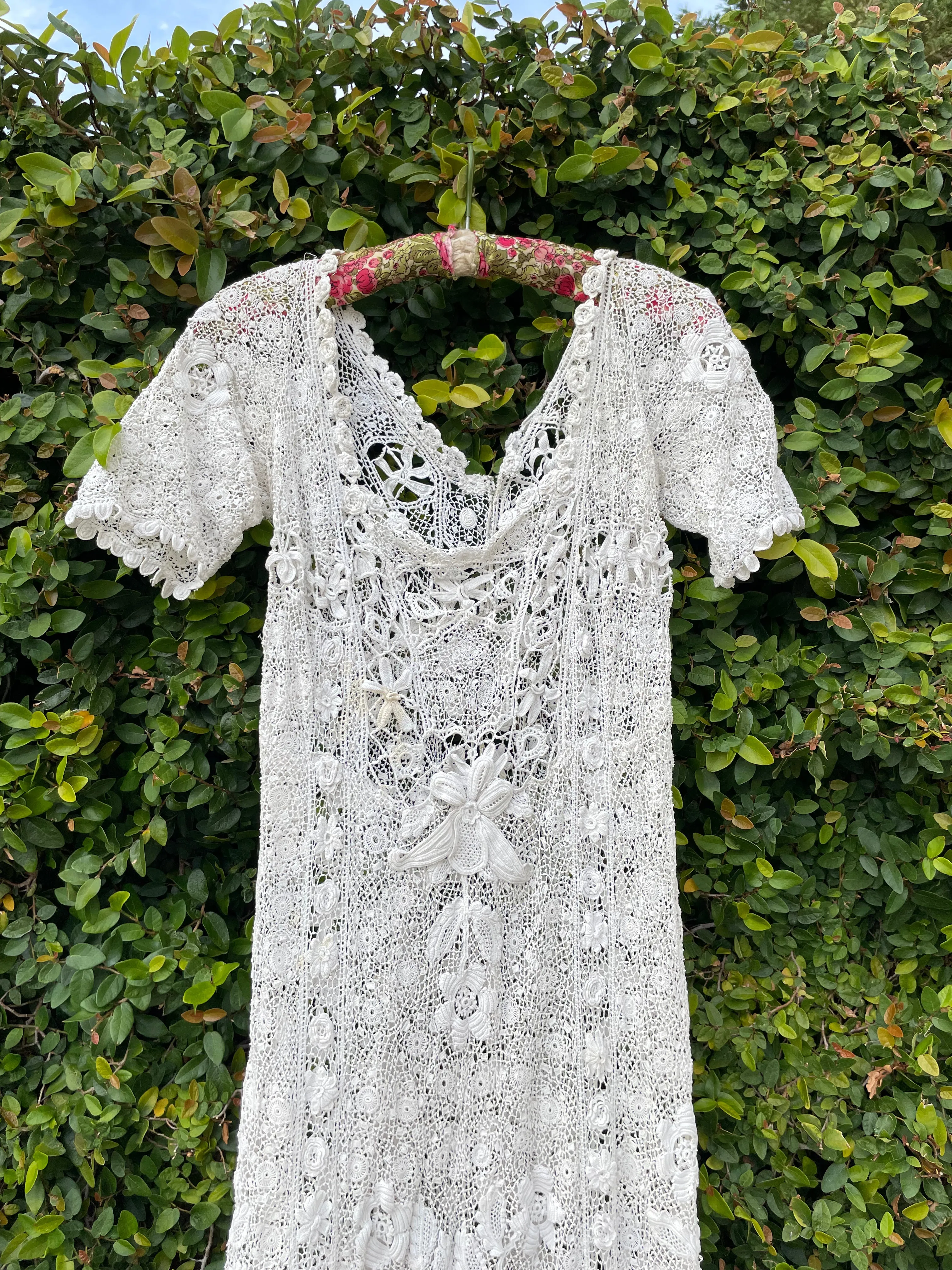 Rare Titanic Era Irish Lace Gown
