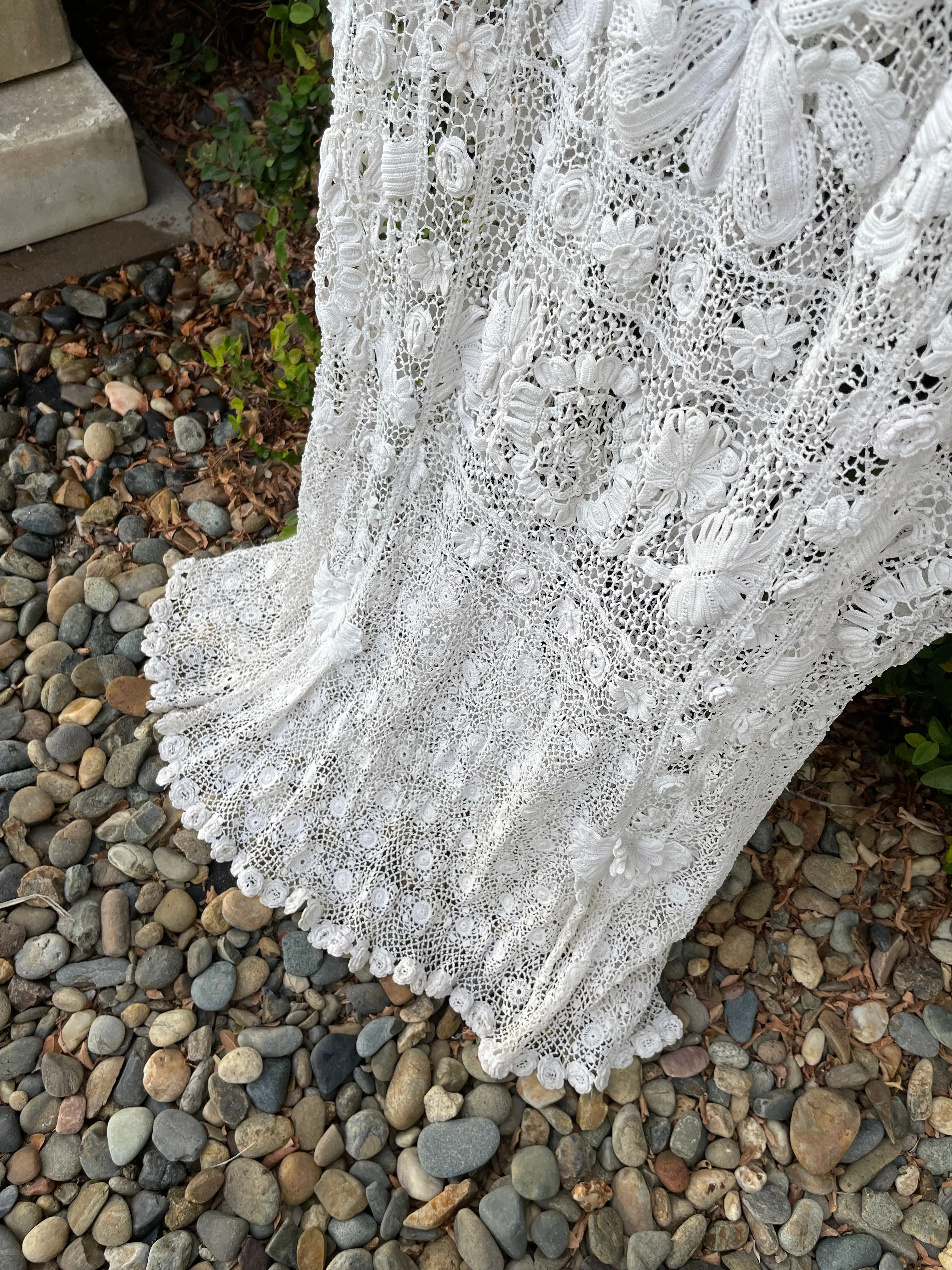 Rare Titanic Era Irish Lace Gown