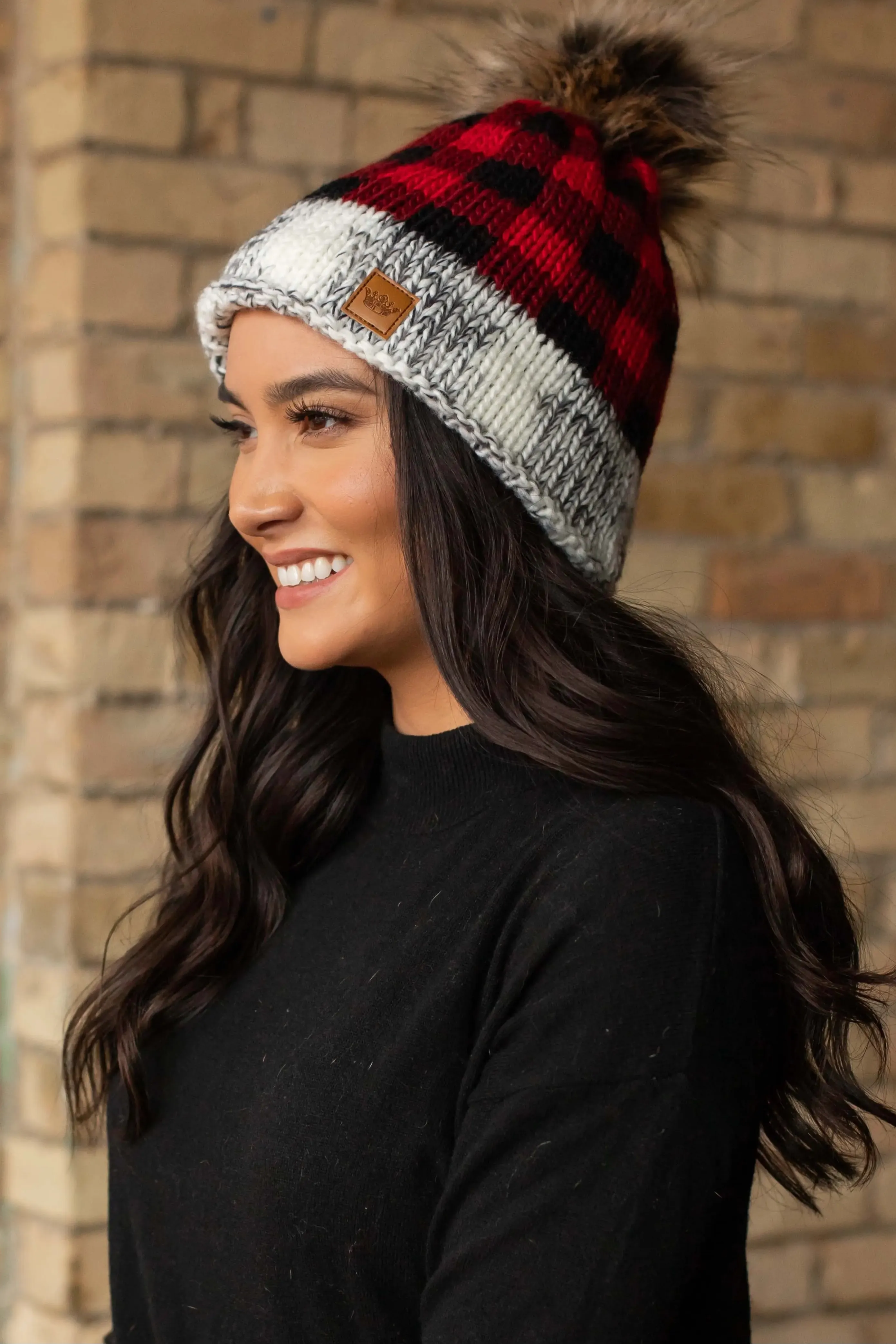 Red Buffalo plaid hat