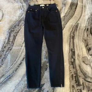 Re/Done Originals black High Rise Ankle Zip  size pppp