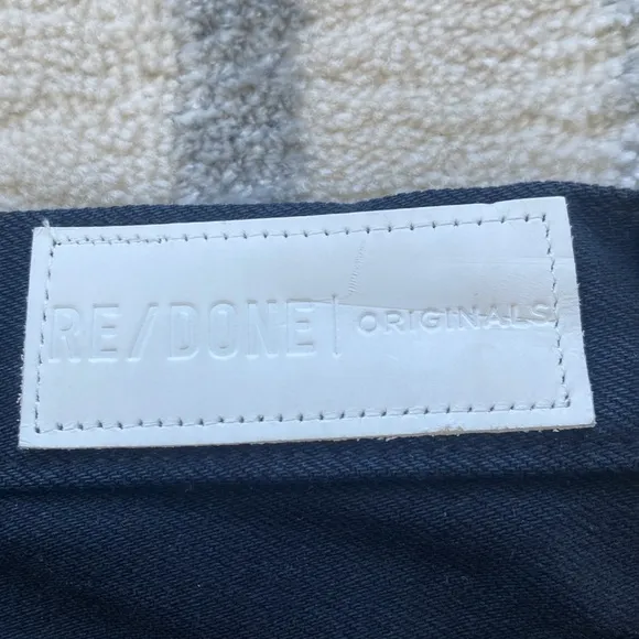 Re/Done Originals black High Rise Ankle Zip  size pppp