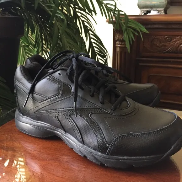 Reebok Slip Resistant Black Sneakers (8.5 Wide D)
