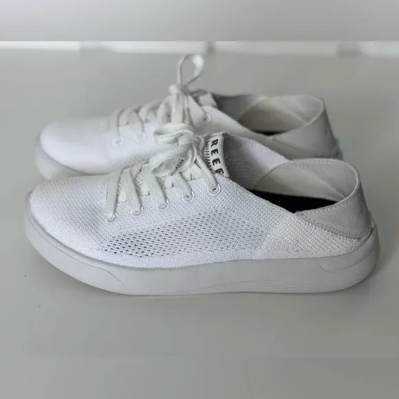 Reef Swellsole Neptune Men's Lace Up Sneakers White Size 7