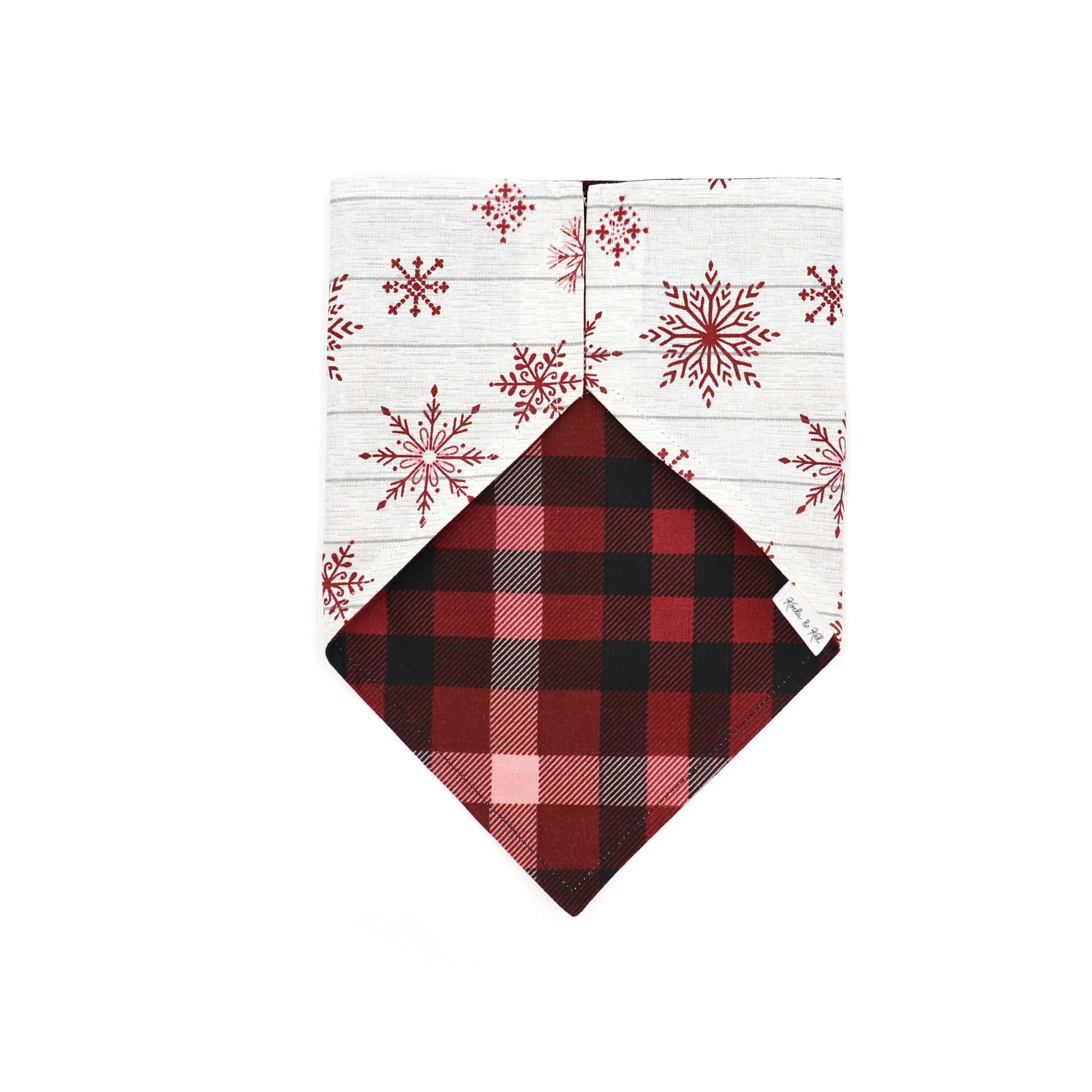 Rustic Snowflake Slip On Bandana