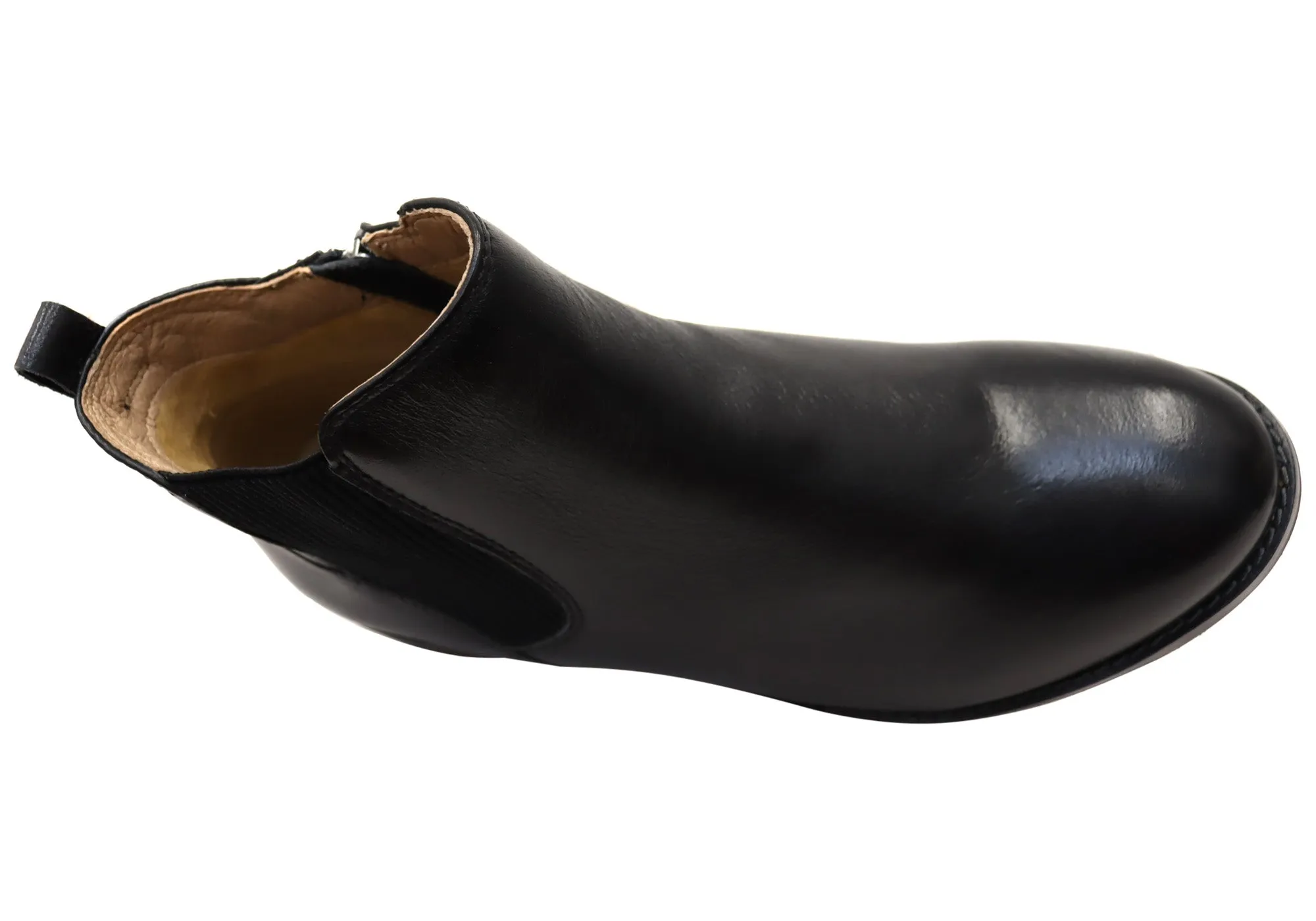 Scholl Orthaheel Trinity Womens Comfort Supportive Leather Ankle Boots