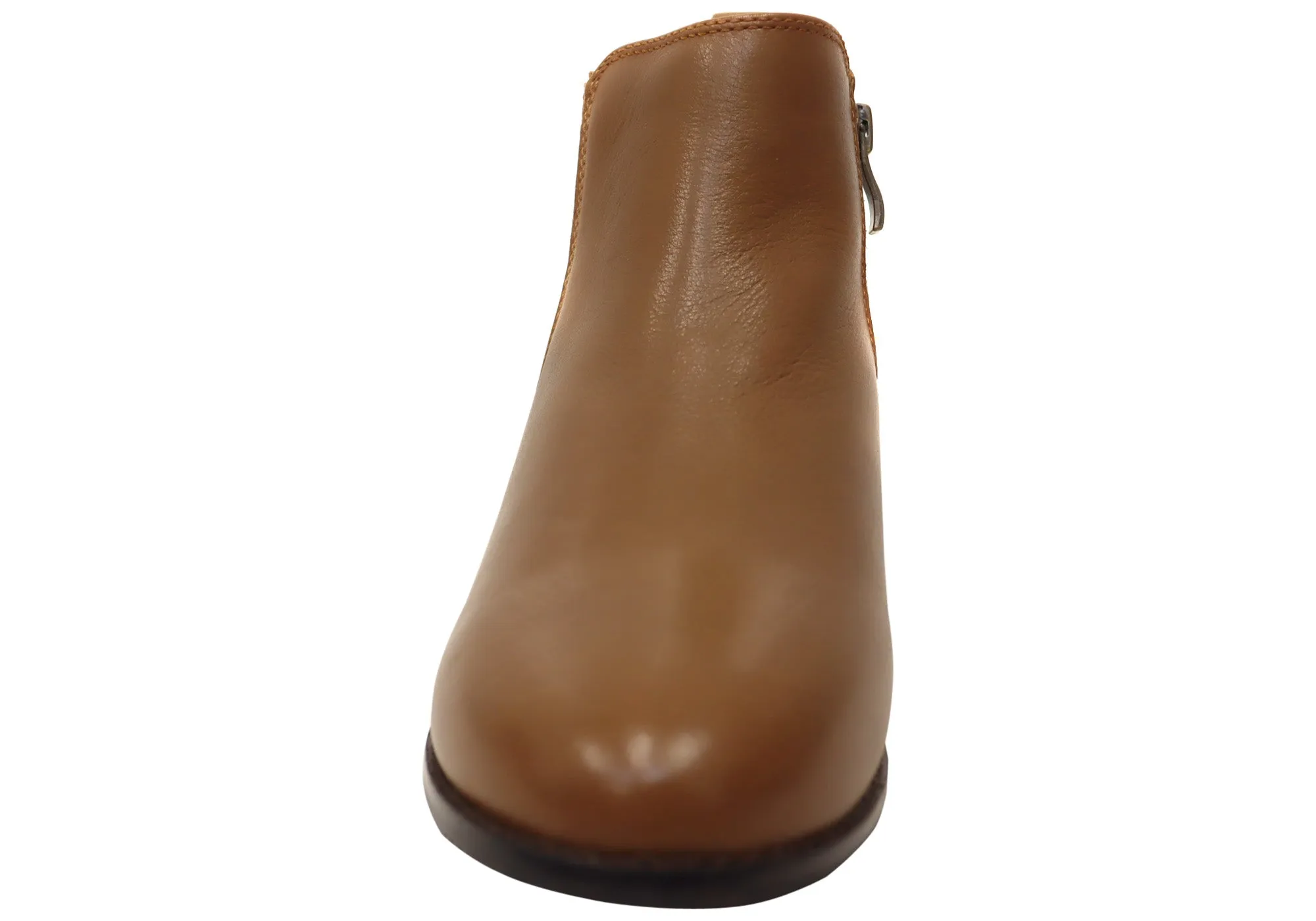 Scholl Orthaheel Trinity Womens Comfort Supportive Leather Ankle Boots