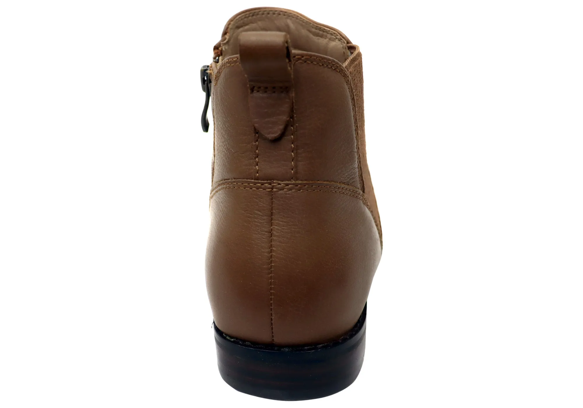Scholl Orthaheel Trinity Womens Comfort Supportive Leather Ankle Boots