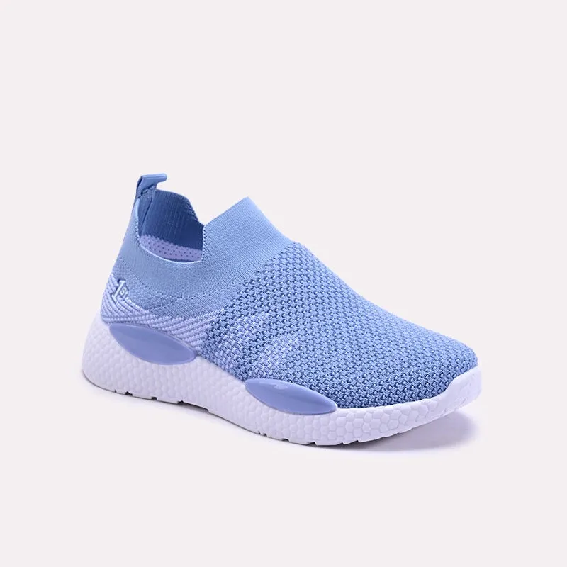 Serenelle Blue Slip On Sneakers 0440758