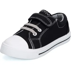 Single Hook and Loop Sneakers White/Black/Grey