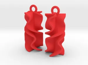 Sinusoidal Rotini Earrings (Nylon)